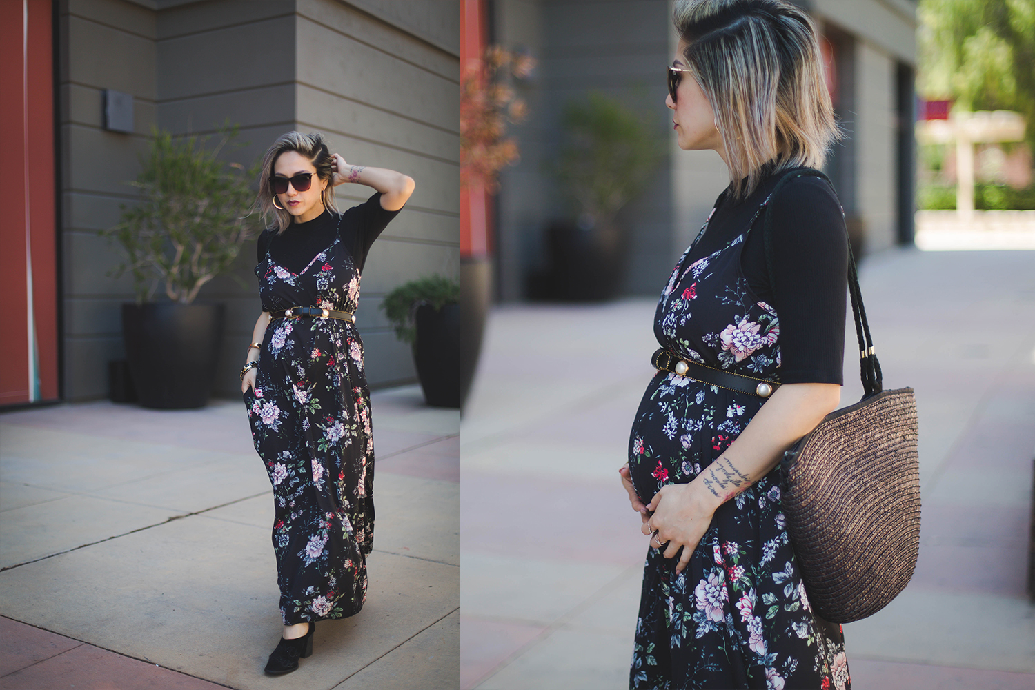 slip dress pregnant